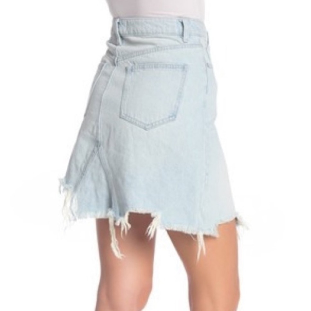 Free People Light Wash Denim Skirt - Picture 2 of 9
